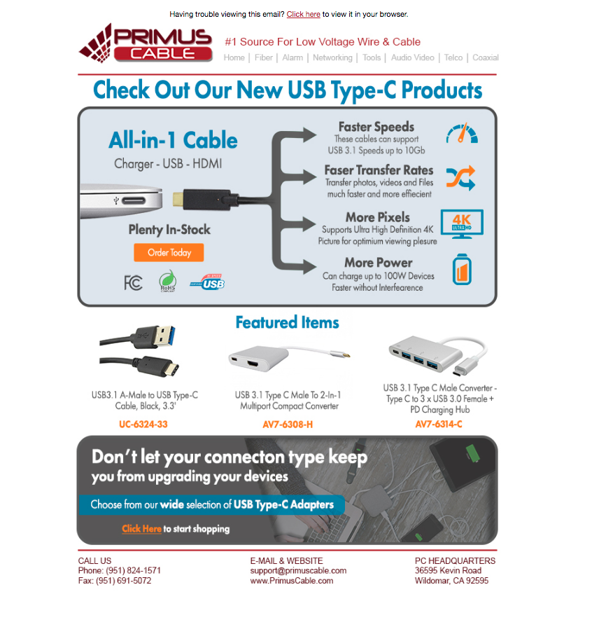 USB Email